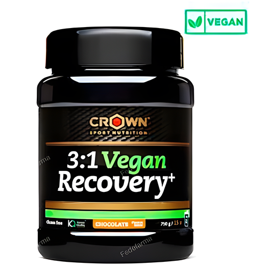 CROWN SPORT NUTRITION 3:1 VEGAN RECOVERY+ CHOC 750 G (15 PORCIONES)