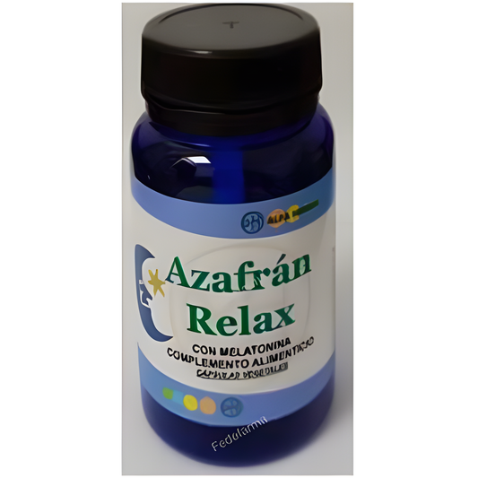 Alfa Herbal Azafran Relax con Melatonina 30cap. Vegan