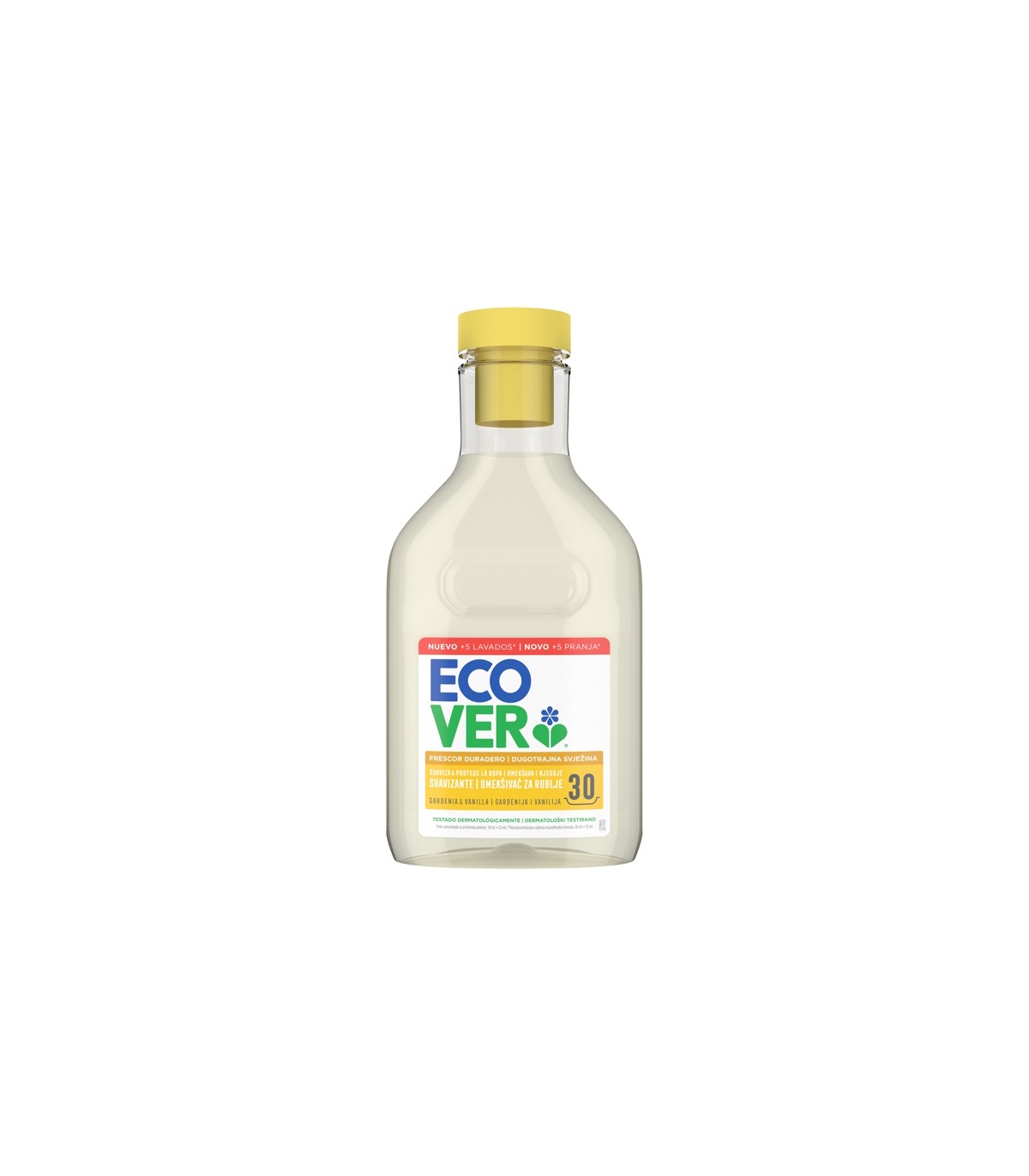 ECOVER SUAVIZANTE ROPA gardenia vainilla 750ml. ECO VEGAN