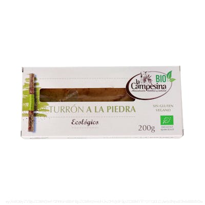 TURRON A LA PIEDRA ALMENDRA 200 gr ECO S/G VEGAN