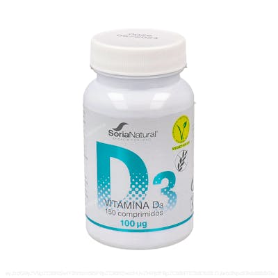 VITAMINA D3 liberacion sostenida 250mg 150co VEGAN