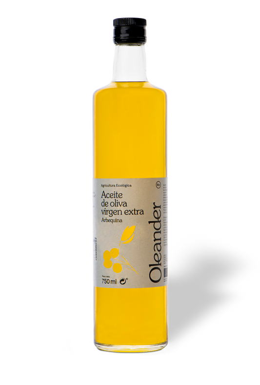OLEANDER ACEITE DE OLIVA VIRGEN EXTRA ARBEQUINA BIO S/G 0,75 L VEGAN