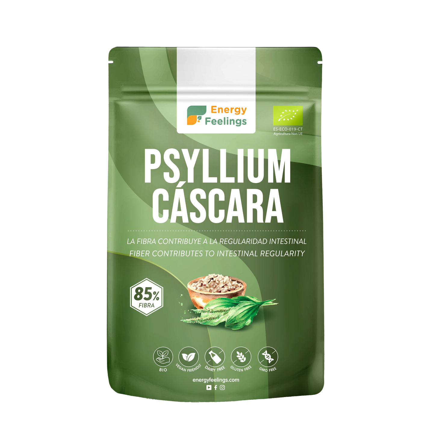 ENERGY FEELINGS PSYLLIUM entero cascara 500gr. ECO VEGAN SG
