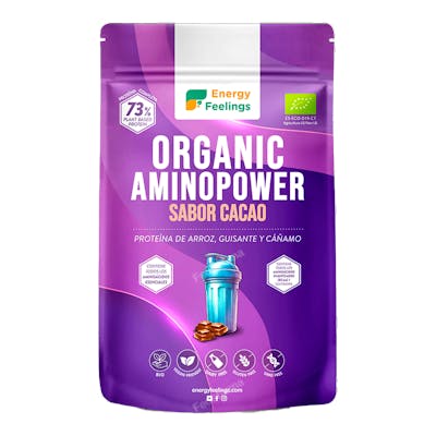 ORGANIC AMINOPOWER 73% chocolate 500gr. ECO VEGAN