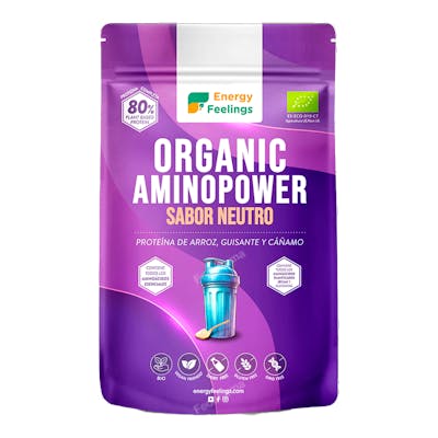 ORGANIC AMINOPOWER 80% neutro 500gr. ECO VEGAN SG