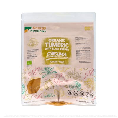 CURCUMA CON PIMIENTA polvo 1kg. ECO VEGAN SG