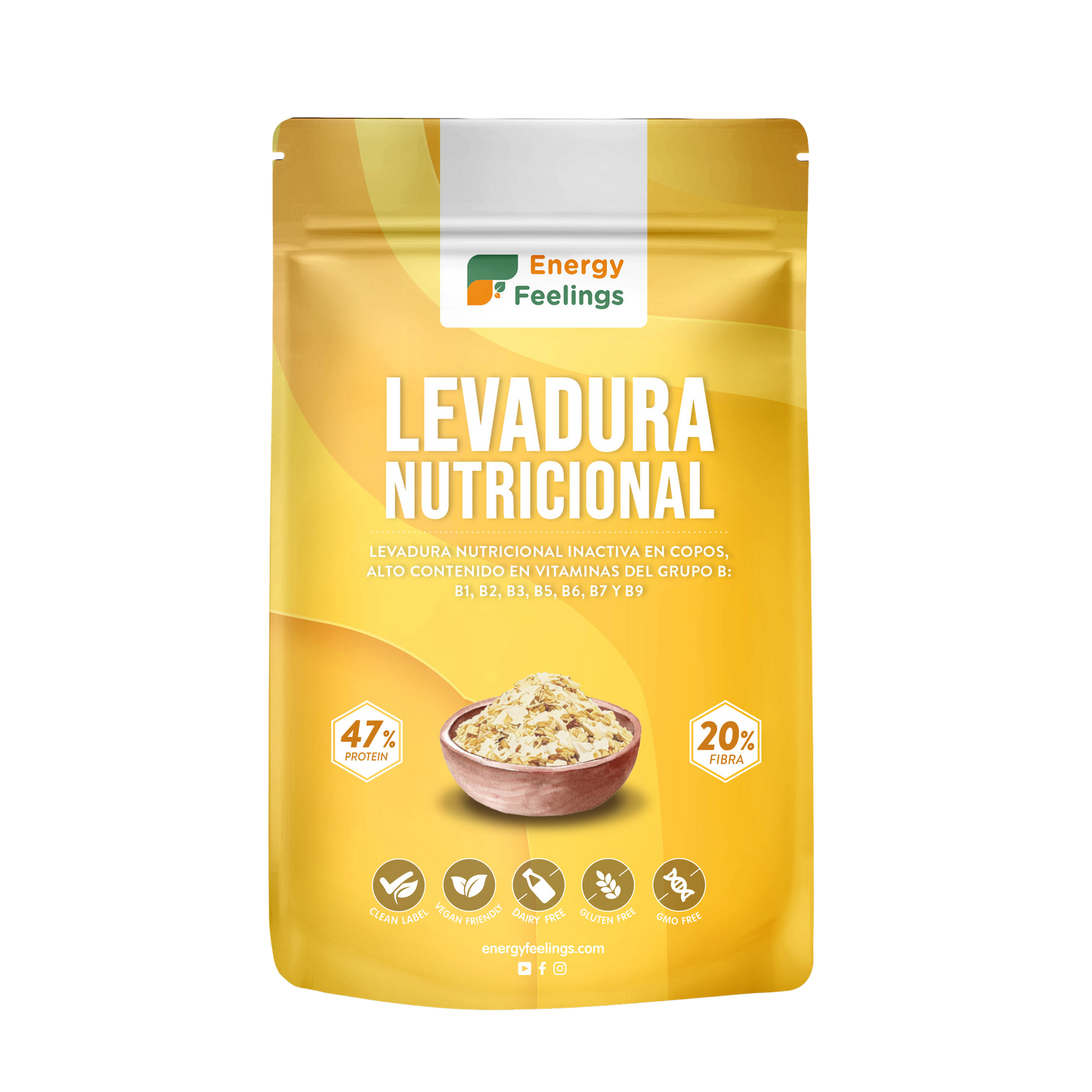 ENERGY FEELINGS LEVADURA NUTRICIONAL copos 250gr. VEGAN SG