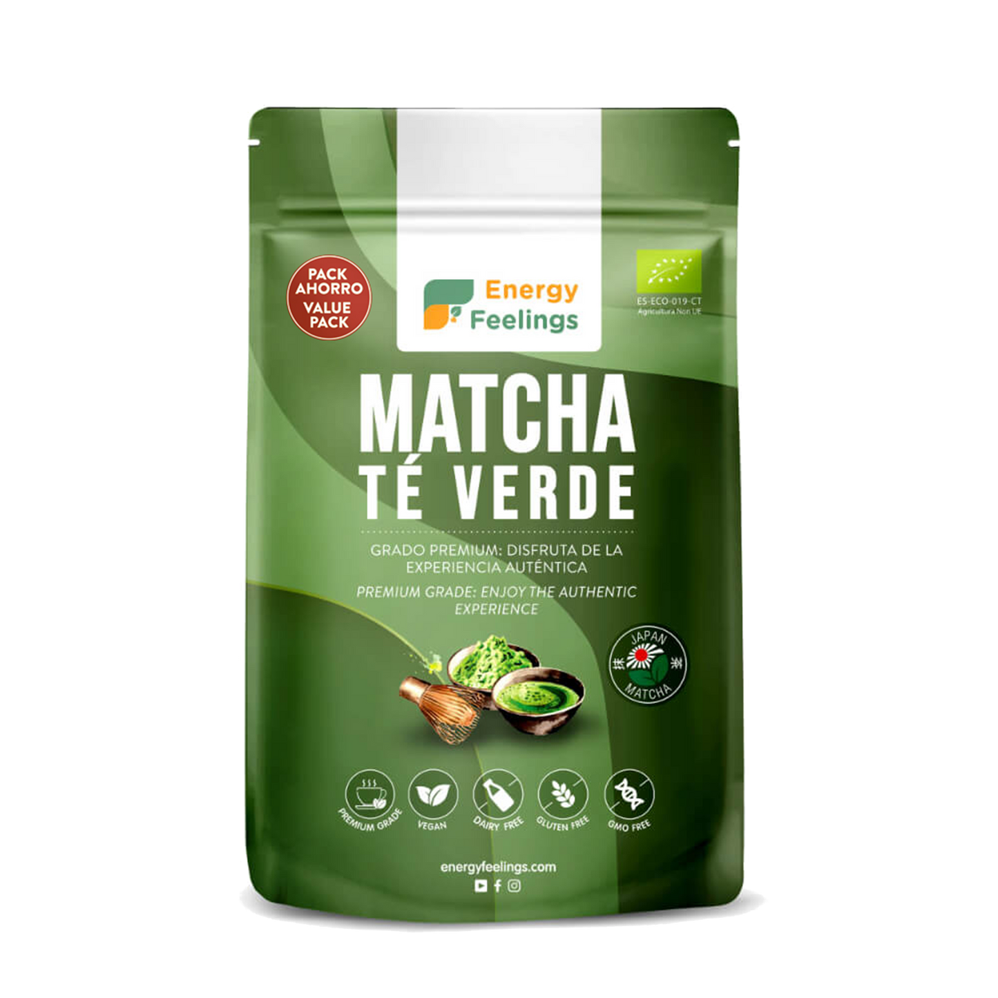 ENERGY FEELINGS TE VERDE MATCHA polvo 200gr. ECO VEGAN SG