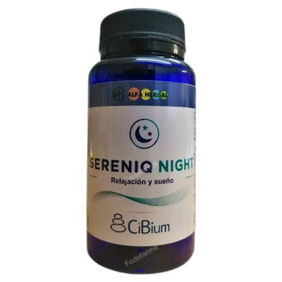 ALFA HERBAL SERENIQ NIGHT CIBIUM 60 CAPS VEGANO
