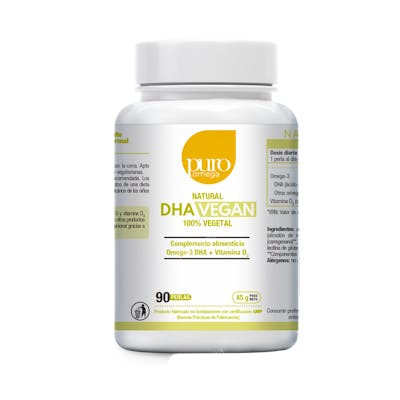 PURO OMEGA NATURAL DHA vegan 90perlas