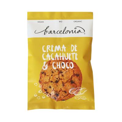 BARCELONIA COOKIES ECO VEGANAS CREMA DE CACAHUETE & CHOCO 50 G