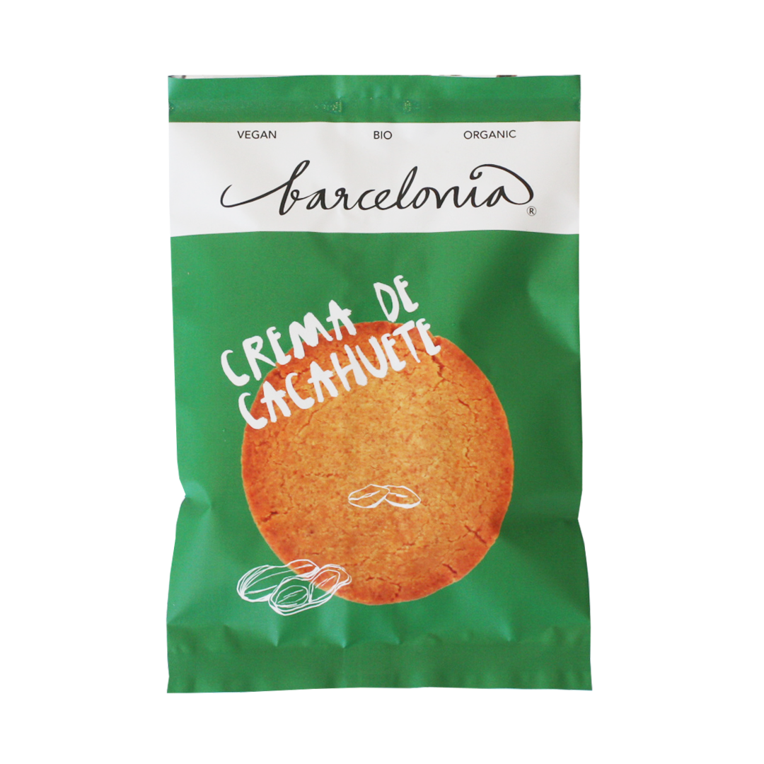 BARCELONIA COOKIES ECO VEGANAS CREMA DE CACAHUETE 50G