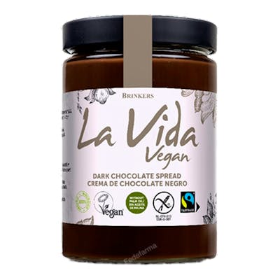 CREMA CHOCOLATE NEGRO LA VIDA VEGAN 600 G