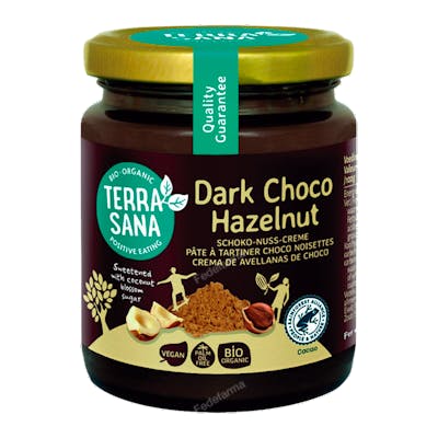 CREMA DE CACAO NEGRO Y AVELLANAS 250 gr BIO VEGAN