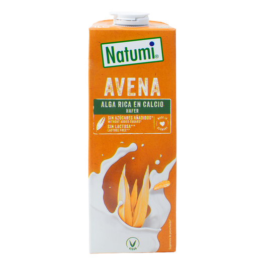 NATUMI BEBIDA VEGETAL DE AVENA algas 1lt. 6ud BIO VEGAN