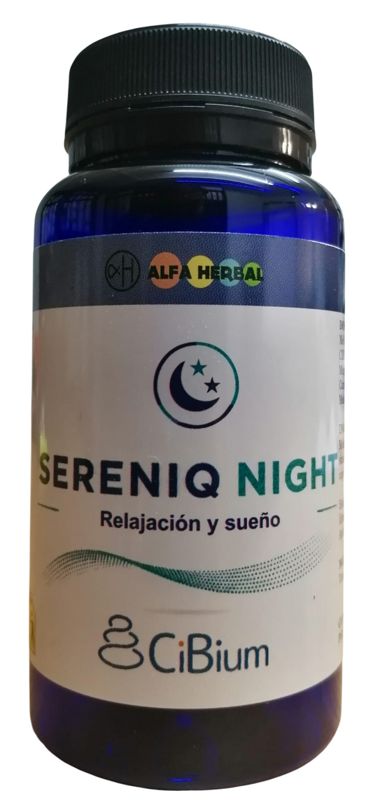 ALFA HERBAL SERENIQ NIGHT CIBIUM 60 CAPS VEGANO