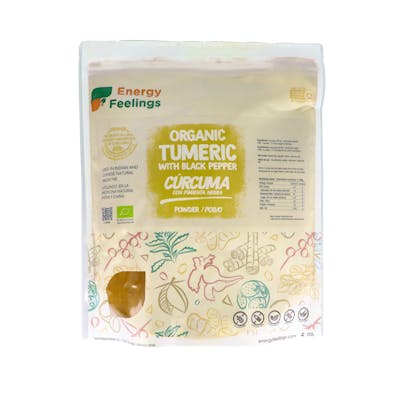 ENERGY FEELINGS CURCUMA CON PIMIENTA polvo 1kg. ECO VEGAN SG