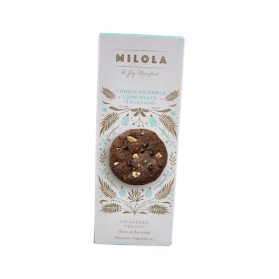 MILOLA COOKIE CHOCOLATE Y PLATANO - VEGANA S/G 9 MINI-COOKIES 140 G
