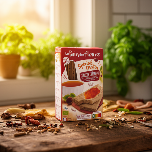 Le Pain Des Fleurs Tostada Castaña Special Matin 230gr. Bio Sg Vegan