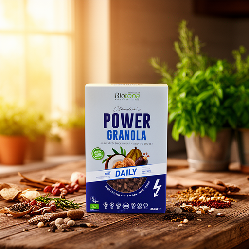 BIOTONA POWER GRANOLA DAILY muesli 250gr. BIO VEGAN
