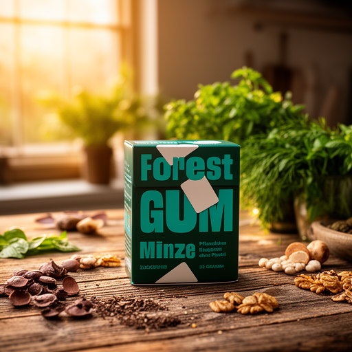 Forest Gum Chicle Sabor Menta 20gr. Vegan