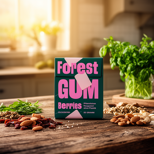 Forest Gum Chicle Sabor Bayas del Bosque 20gr. Vegan