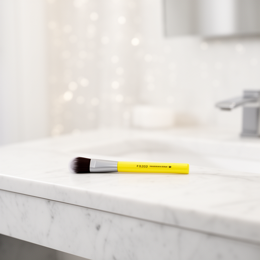 Benecos Brocha Base Maquillaje Benecos Amarillo. Vegano