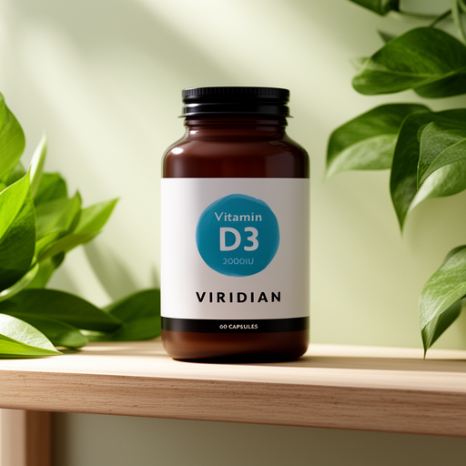 VIRIDIAN VITAMINA D3 2000IU vegana 60cap.veg.
