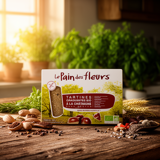 LE PAIN DES FLEURS CRACKER CASTAÑA 300gr. BIO SG VEGAN