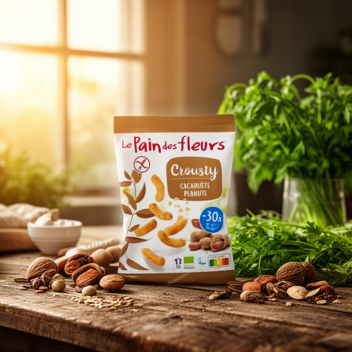 LE PAIN DES FLEURS GANCHITO CROUSTY CACAHUETE 75gr. BIO SG VEGAN