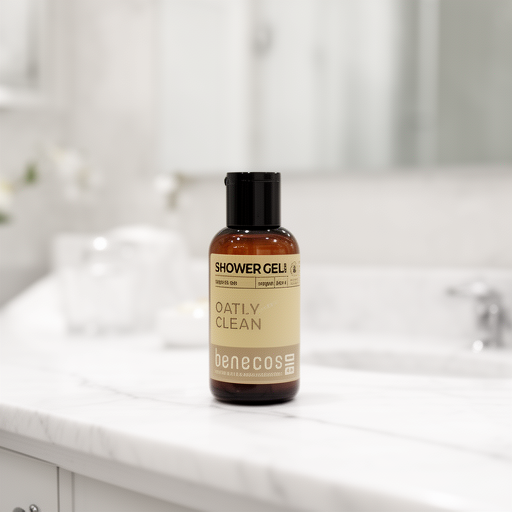 BENECOS GEL DE BAÑO avena mini viaje 50ml. BIO VEGANO