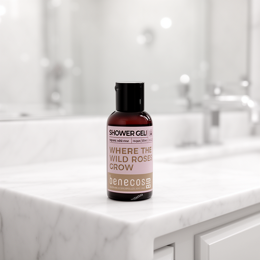 Benecos Gel de Baño Rosa M. Mini Viaje 50ml. Bio Vegano