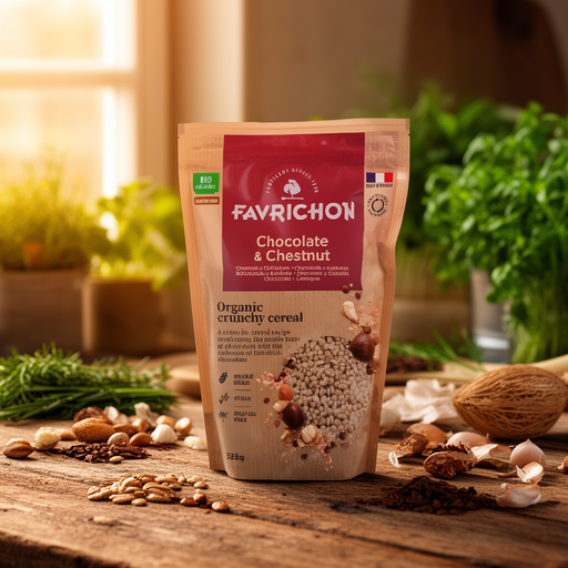 FAVRICHON CRUNCHY MUESLI CHOCOLATE -CASTAÑA 325gr.BIO SG VEGAN
