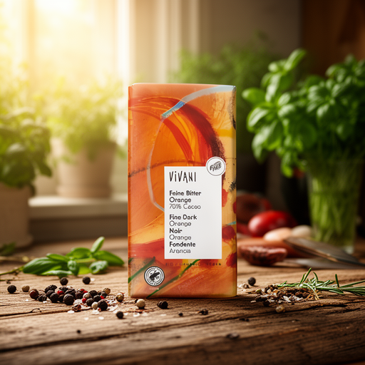VIVANI CHOCOLATE NEGRO 70% con naranja 100gr. BIO VEGAN