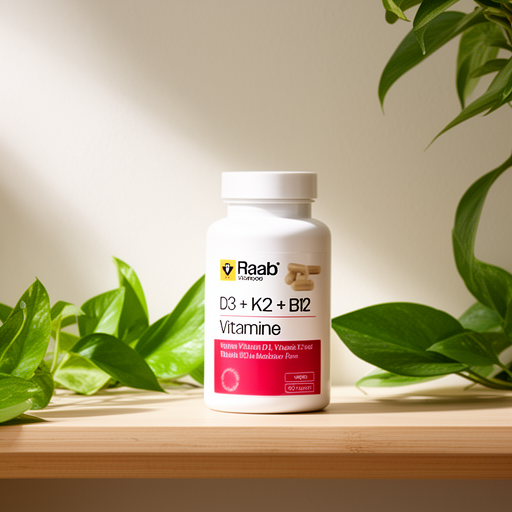Raab Vitalfood Vitamina D3+k2+b12 460mg 60 Cap Vegan Sg