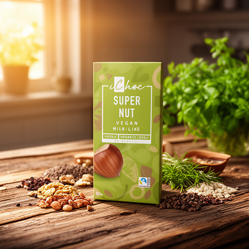 Ichoc Super Nut con Avellanas Chocolate 80gr. Bio Vegan