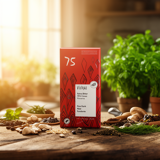 VIVANI CHOCOLATE NEGRO PANAMA 75% azucar coco 80gr. VEGAN