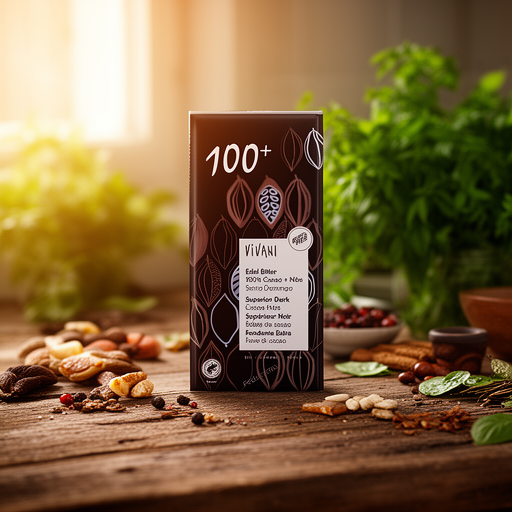 VIVANI CHOCOLATE NEGRO SUPERIOR 100% nibs cacao 80g VEGAN