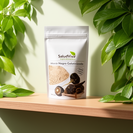 Salud Viva Maca Negra Gelatinizada 250gr. Sg S/a Vegan