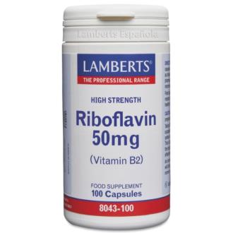 VITAMINA B-2 50 mg.(Riboflavina) 100 cap.
